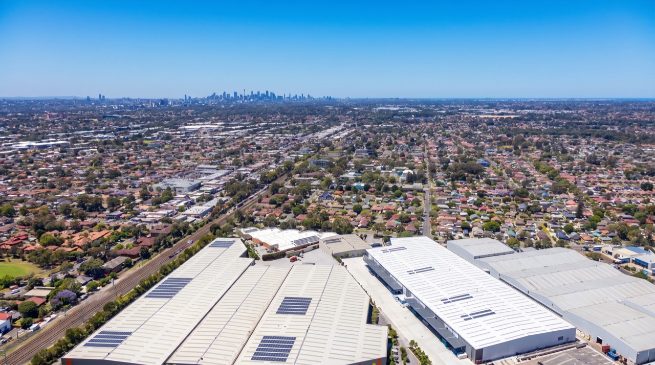 Aerial establishing shot