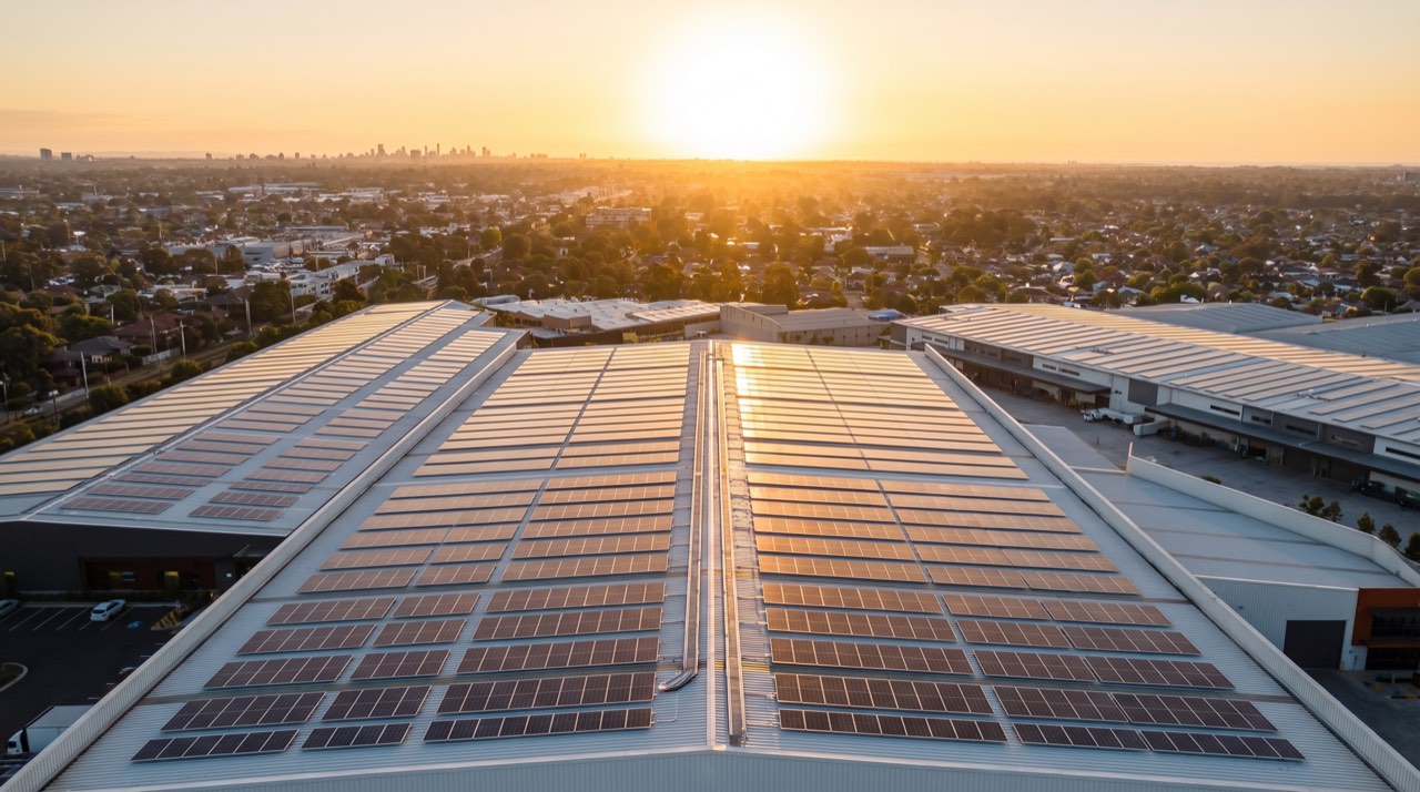 Solar at sunset